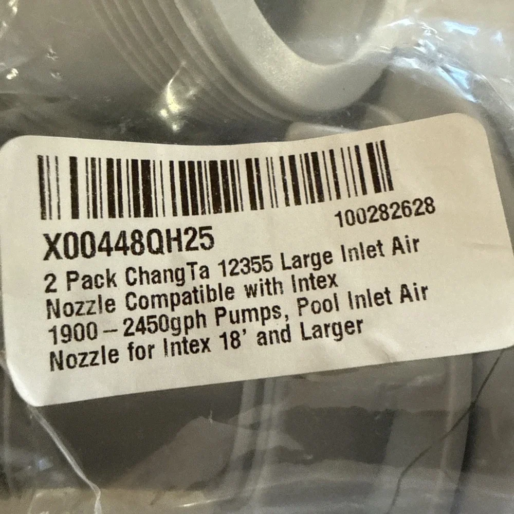 12355 Large Inlet Air Nozzle for Intex 1900-2450gph Pumps 18' and Larger Pools